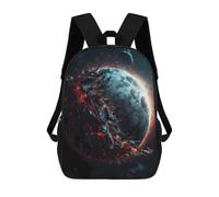 sinyumoney Sac À Dos Scolaire Imprimé En 3D Pour Enfants Moon's Fiery Transformation, Grande Capacité, Idéal Pour Les Voyages, Tendance Et Décontracté 17inch