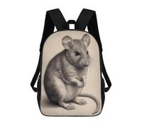 sinyumoney Sac À Dos Scolaire Imprimé En 3D Pour Enfants Mouse Pencil Drawing Sacs À Livres, Sacs De Voyage Scolaires Grande Capacité Pour Enfants/étudiants/adultes 17inch