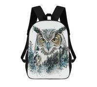 sinyumoney Sac À Dos Scolaire Imprimé En 3D Pour Enfants Oil Paint Owl Portrait, Grande Capacité, Idéal Pour Les Voyages, Tendance Et Décontracté 17inch