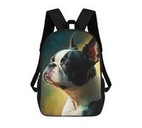 sinyumoney Sac À Dos Scolaire Imprimé En 3D Pour Enfants Paint Expression Dog Grande Capacité, Sac De Voyage, Sac À Dos Tendance Pour Enfants, Sac À Dos Décontracté 17inch
