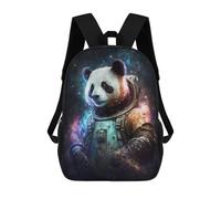 sinyumoney Sac À Dos Scolaire Imprimé En 3D Pour Enfants Panda Astronaut Space Suit-2, Sac À Dos De Voyage Haute Capacité Pour Enfants, Sac À Livres, Sac D'école 17inch