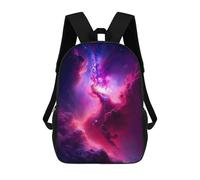 sinyumoney Sac À Dos Scolaire Imprimé En 3D Pour Enfants Pink Nebula Grande Capacité, Sac De Voyage, Sac À Dos Tendance Pour Enfants, Sac À Dos Décontracté 17inch