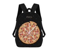 sinyumoney Sac À Dos Scolaire Imprimé En 3D Pour Enfants Pizza Sac À Dos Scolaire Pour Enfants, Sac De Voyage, Sac À Livres Tendance, Grand Sac À Dos De Grande Capacité 17inch