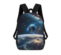 sinyumoney Sac À Dos Scolaire Imprimé En 3D Pour Enfants Planet Earth from Space Grande Capacité, Sac De Voyage, Sac À Dos Tendance Pour Enfants, Sac À Dos Décontracté 17inch
