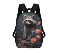 sinyumoney Sac À Dos Scolaire Imprimé En 3D Pour Enfants Raccoon Unnatural Sac À Dos Scolaire Pour Enfants, Sac De Voyage, Sac À Livres Tendance, Grand Sac À Dos De Grande Capacité 17inch