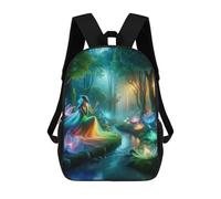 sinyumoney Sac À Dos Scolaire Imprimé En 3D Pour Enfants Rainbow Forest Sac À Dos Scolaire Pour Enfants, Sac De Voyage, Sac À Livres Tendance, Grand Sac À Dos De Grande Capacité 17inch