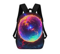 sinyumoney Sac À Dos Scolaire Imprimé En 3D Pour Enfants Rainbow Planet in Space Sacs À Livres, Sacs De Voyage Scolaires Grande Capacité Pour Enfants/étudiants/adultes 17inch