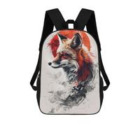 sinyumoney Sac À Dos Scolaire Imprimé En 3D Pour Enfants Red Fox Japan, Grande Capacité, Idéal Pour Les Voyages, Tendance Et Décontracté 17inch