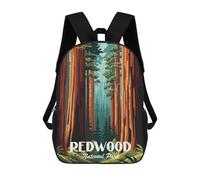 sinyumoney Sac À Dos Scolaire Imprimé En 3D Pour Enfants Redwood National Park, Grande Capacité, Idéal Pour Les Voyages, Tendance Et Décontracté 17inch