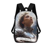 sinyumoney Sac À Dos Scolaire Imprimé En 3D Pour Enfants Saint Joan of Arc Sac À Dos Scolaire Pour Enfants, Sac De Voyage, Sac À Livres Tendance, Grand Sac À Dos De Grande Capacité 17inch