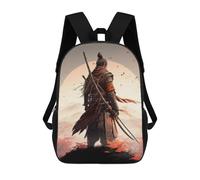sinyumoney Sac À Dos Scolaire Imprimé En 3D Pour Enfants Samurai Warrior with Katana, Sac À Dos De Voyage Haute Capacité Pour Enfants, Sac À Livres, Sac D'école 17inch