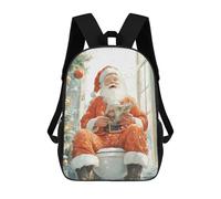 sinyumoney Sac À Dos Scolaire Imprimé En 3D Pour Enfants Santas Christmas Break Sac À Dos Scolaire Pour Enfants, Sac De Voyage, Sac À Livres Tendance, Grand Sac À Dos De Grande Capacité 17inch
