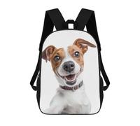 sinyumoney Sac À Dos Scolaire Imprimé En 3D Pour Enfants Smiling Jack Russell Selfie Dog, Grande Capacité, Idéal Pour Les Voyages, Tendance Et Décontracté 17inch