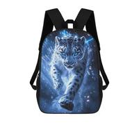 sinyumoney Sac À Dos Scolaire Imprimé En 3D Pour Enfants Snow Leopard with Lightning Sacs À Livres, Sacs De Voyage Scolaires Grande Capacité Pour Enfants/étudiants/adultes 17inch