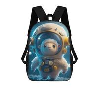 sinyumoney Sac À Dos Scolaire Imprimé En 3D Pour Enfants Space Lamb Adventure Sacs À Livres, Sacs De Voyage Scolaires Grande Capacité Pour Enfants/étudiants/adultes 17inch