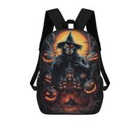 sinyumoney Sac À Dos Scolaire Imprimé En 3D Pour Enfants Spooky Halloween Sac À Dos Scolaire Pour Enfants, Sac De Voyage, Sac À Livres Tendance, Grand Sac À Dos De Grande Capacité 17inch
