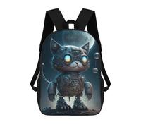 sinyumoney Sac À Dos Scolaire Imprimé En 3D Pour Enfants Steampunk Cat in Space Sac À Dos Scolaire Pour Enfants, Sac De Voyage, Sac À Livres Tendance, Grand Sac À Dos De Grande Capacité 17inch