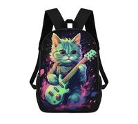 sinyumoney Sac À Dos Scolaire Imprimé En 3D Pour Enfants The Asheera Cat Grande Capacité, Sac De Voyage, Sac À Dos Tendance Pour Enfants, Sac À Dos Décontracté 17inch