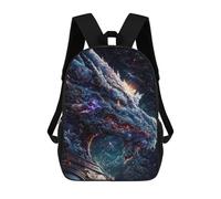 sinyumoney Sac À Dos Scolaire Imprimé En 3D Pour Enfants The Blue Old Space Dragon Grande Capacité, Sac De Voyage, Sac À Dos Tendance Pour Enfants, Sac À Dos Décontracté 17inch