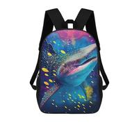 sinyumoney Sac À Dos Scolaire Imprimé En 3D Pour Enfants The Peaceful Whale Shark Sacs À Livres, Sacs De Voyage Scolaires Grande Capacité Pour Enfants/étudiants/adultes 17inch