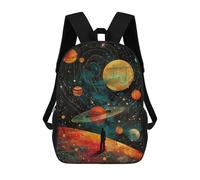 sinyumoney Sac À Dos Scolaire Imprimé En 3D Pour Enfants Traveller Planets, Grande Capacité, Idéal Pour Les Voyages, Tendance Et Décontracté 17inch