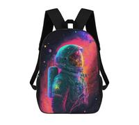 sinyumoney Sac À Dos Scolaire Imprimé En 3D Pour Enfants Vibrant Astronaut in Space -3, Grande Capacité, Idéal Pour Les Voyages, Tendance Et Décontracté 17inch
