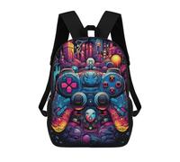 sinyumoney Sac À Dos Scolaire Imprimé En 3D Pour Enfants Vibrant Gaming Controller Artwork -136, Sac À Dos De Voyage Haute Capacité Pour Enfants, Sac À Livres, Sac D'école 17inch