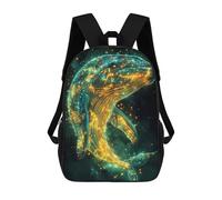 sinyumoney Sac À Dos Scolaire Imprimé En 3D Pour Enfants Whale in Space, Grande Capacité, Idéal Pour Les Voyages, Tendance Et Décontracté 17inch