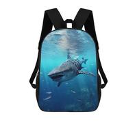 sinyumoney Sac À Dos Scolaire Imprimé En 3D Pour Enfants Whale Shark Water Sac À Dos Scolaire Pour Enfants, Sac De Voyage, Sac À Livres Tendance, Grand Sac À Dos De Grande Capacité 17inch