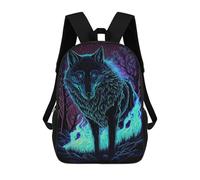 sinyumoney Sac À Dos Scolaire Imprimé En 3D Pour Enfants Wolf Spirit Sacs À Livres, Sacs De Voyage Scolaires Grande Capacité Pour Enfants/étudiants/adultes 17inch