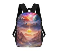 sinyumoney Sac À Dos Scolaire Imprimé En 3D Small Star Livre 17inch Sacs À Dos Tendance Grande Capacité Sacs À Dos De Voyage Pour Enfants