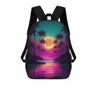 sinyumoney Sac À Dos Scolaire Imprimé En 3D Synthwave Abstract Vibes Livre 17inch Sacs À Dos Tendance Grande Capacité Sacs À Dos De Voyage Pour Enfants