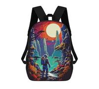 sinyumoney Sac À Dos Scolaire Imprimé En 3D Wild Space Forest Livre 17inch Sacs À Dos Tendance Grande Capacité Sacs À Dos De Voyage Pour Enfants