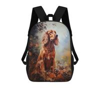 sinyumoney Sac À Dos Scolaire Irish Setter Sac À Dos Scolaire Enfant Imprimé En 3D, Sac De Voyage Tendance, Sac D'école Garçon 17inch