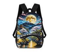 sinyumoney Sac À Dos Scolaire Japan Landscape Cherry Sac À Livres Pour Garçons Et Filles, Sac D'école, Sac Pour Étudiants, Sac De Voyage D'affaires, Sac De Travail 17inch