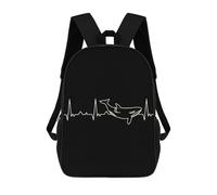 sinyumoney Sac À Dos Scolaire Killer Whale Sac À Dos Scolaire Enfant Imprimé En 3D, Sac De Voyage Tendance, Sac D'école Garçon 17inch