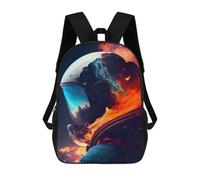sinyumoney Sac À Dos Scolaire Lunar Dreamscape Sac À Livres Pour Garçons Et Filles Sac D'école Sac Pour L'université Sac De Voyage D'affaires Sac De Travail 17inch