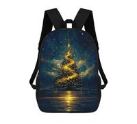 sinyumoney Sac À Dos Scolaire Magical Christmas Tree Painting Sac À Dos Scolaire Enfant Imprimé En 3D, Sac De Voyage Tendance, Sac D'école Garçon 17inch