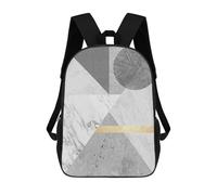 sinyumoney Sac À Dos Scolaire Marble And Gold Art 8 Sac À Dos Scolaire Enfant Imprimé En 3D, Sac De Voyage Tendance, Sac D'école Garçon 17inch