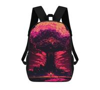 sinyumoney Sac À Dos Scolaire Megaton Mushroom Cloud Sac À Dos Scolaire Enfant Imprimé En 3D, Sac De Voyage Tendance, Sac D'école Garçon 17inch