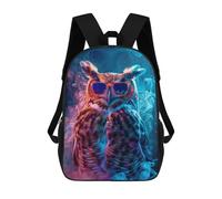 sinyumoney Sac À Dos Scolaire Owl In Colorful Paint Sac À Dos Scolaire Enfant Imprimé En 3D, Sac De Voyage Tendance, Sac D'école Garçon 17inch