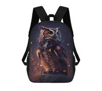 sinyumoney Sac À Dos Scolaire Owl Night Sac À Livres Pour Garçons Et Filles Sac D'école Sac Pour L'université Sac De Voyage D'affaires Sac De Travail 17inch