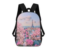 sinyumoney Sac À Dos Scolaire Paris At Spring Sac À Livres Pour Garçons Et Filles Sac D'école Sac Pour L'université Sac De Voyage D'affaires Sac De Travail 17inch