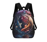sinyumoney Sac À Dos Scolaire Pour Enfants A Yin And Yang Journey V2 Sac À Dos Décontracté Pour Les Voyages, Imprimé En 3D, Pour Garçons Et Filles, Grande Capacité 17inch