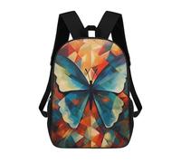 sinyumoney Sac À Dos Scolaire Pour Enfants Abstract Butterfly Artwork Sac À Dos Scolaire Pour Enfants, Style Décontracté Et Tendance, Imprimé En 3D, Amusant Et Original 17inch