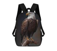 sinyumoney Sac À Dos Scolaire Pour Enfants American Bald Eagle Sac À Dos Scolaire Pour Enfants, Style Décontracté Et Tendance, Imprimé En 3D, Amusant Et Original 17inch