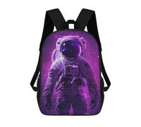 sinyumoney Sac À Dos Scolaire Pour Enfants Astronaut Cosmic Glitch Sac À Dos Tendance Pour Adolescents, Sac À Dos Décontracté Pour Garçons Et Filles, Sac D'école Imprimé En 3D 17inch