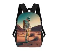 sinyumoney Sac À Dos Scolaire Pour Enfants Astronaut on Mars -6 Sac À Dos Scolaire Pour Enfants, Style Décontracté Et Tendance, Imprimé En 3D, Amusant Et Original 17inch