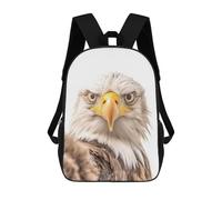 sinyumoney Sac À Dos Scolaire Pour Enfants Bald Eagle Selfie Sac À Dos Décontracté Pour Les Voyages, Imprimé En 3D, Pour Garçons Et Filles, Grande Capacité 17inch
