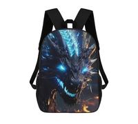 sinyumoney Sac À Dos Scolaire Pour Enfants Blue Lightning Dragon Sac À Dos Scolaire Pour Enfants, Style Décontracté Et Tendance, Imprimé En 3D, Amusant Et Original 17inch